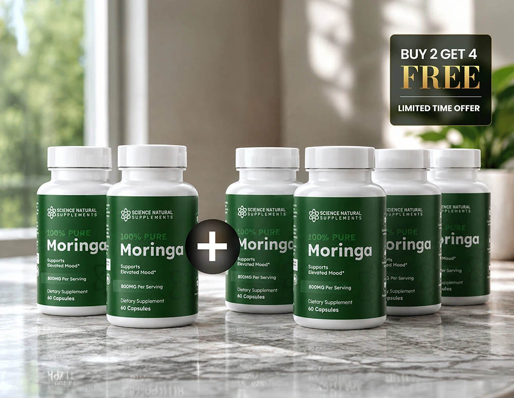 6 Bottles of Premium Moringa Bundle